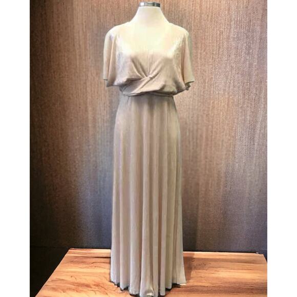 See n Be Seen Size 2X Gold Evening Long Dress - Picture 2 of 4